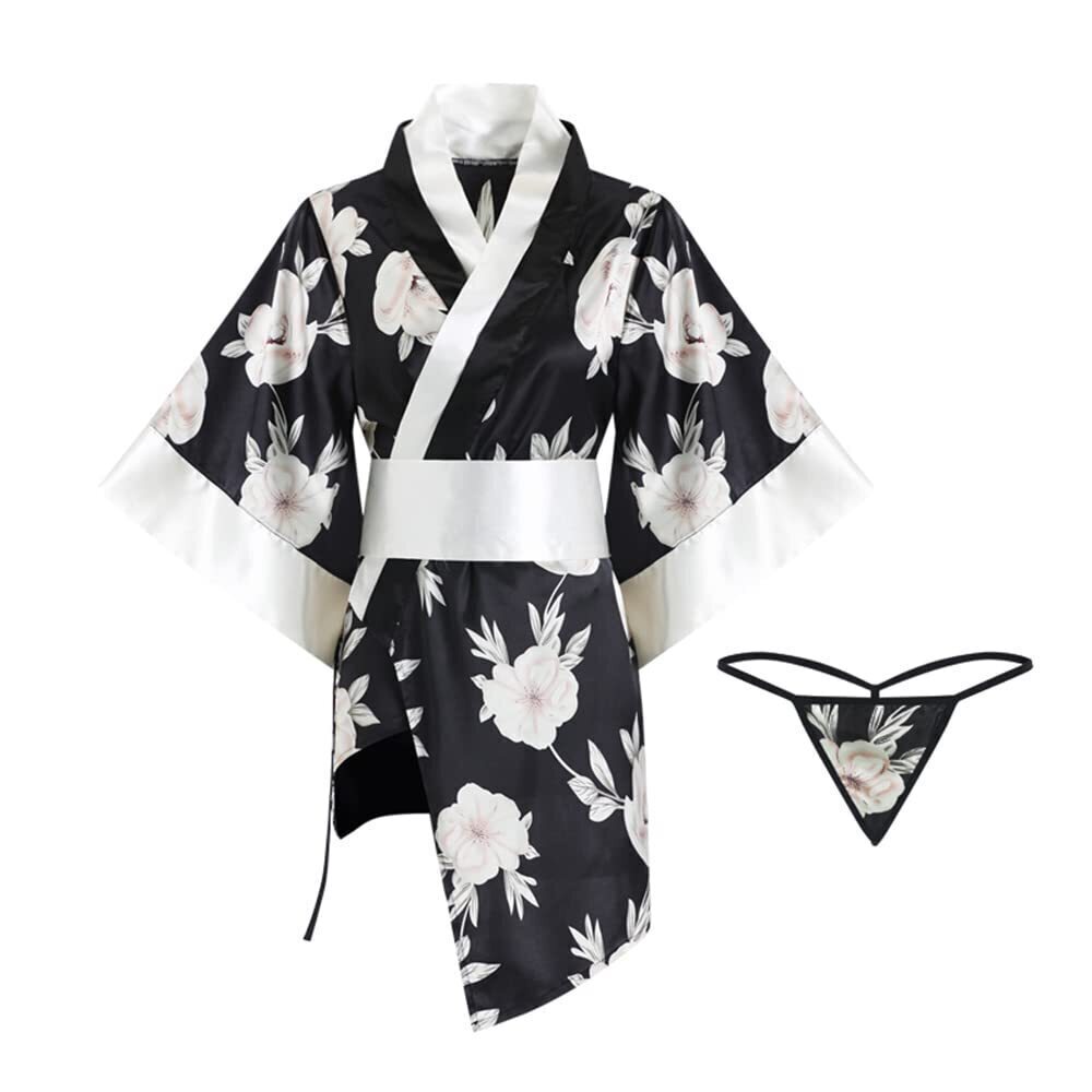 4652 Japanese sexy kimono costume geisha bathrobe anime cosplay nightgown